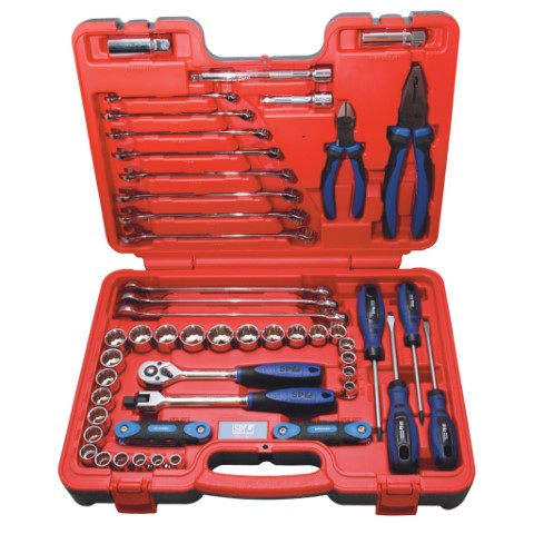 SP - TOOLKIT 65PC 3/8''DR 12PT METRIC/SAE IN X-CASE